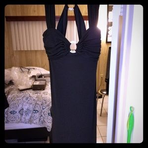 Black long evening gown